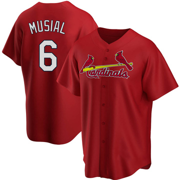 مندي السلامة Cardinals #6 Stan Musial Grey Cool Base Stitched Youth Baseball Jersey الشركات النقية