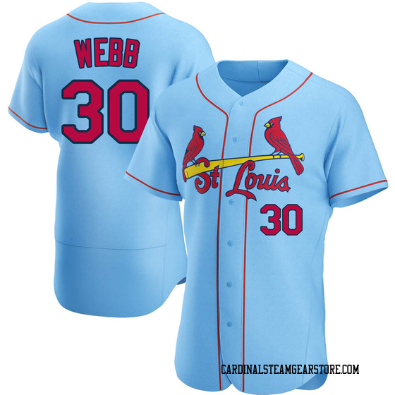 Men's St. Louis Cardinals Tyler Webb Light Blue Alternate Jersey