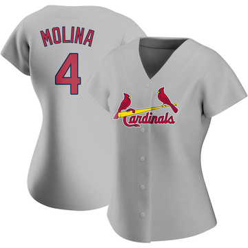 Women's Nike Yadier Molina Cream St. Louis Cardinals Alternate Replica Player Jersey