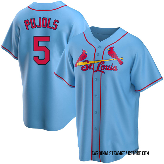 Replica Women's Albert Pujols Light Blue Alternate Jersey - #5