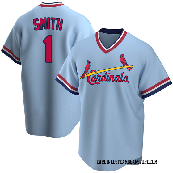 Youth St. Louis Cardinals Ozzie Smith Light Blue Road Cooperstown